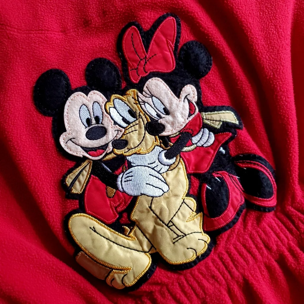 Disney Mickey Red Fleece Robe Junior Size Large